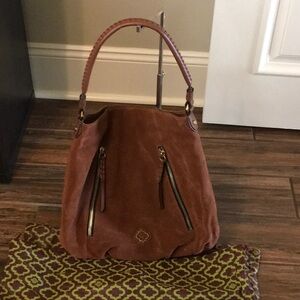 OrYANY Brown Suede Shoulder Bag
